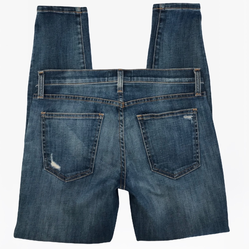 Current/Elliott Mid-Rise Distressed Women’s Jeans - 28 - Picture 8 of 15